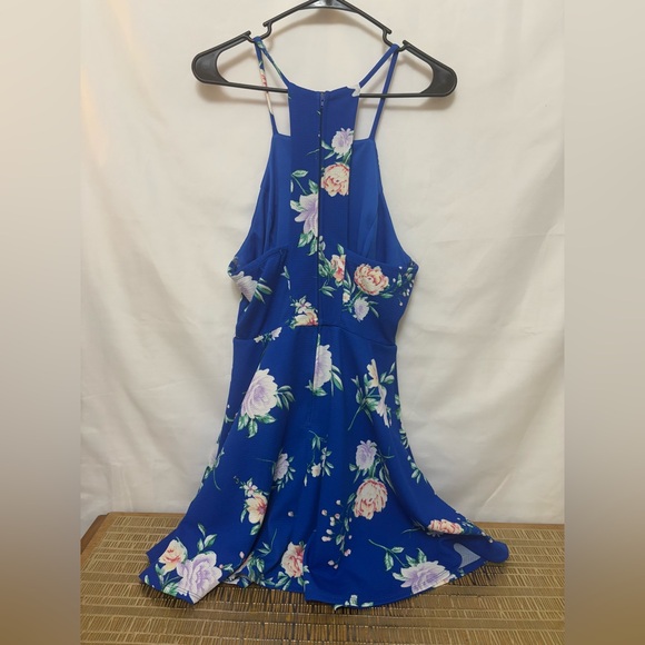 Altar’d State Everly Blue Floral Print Dress‎ Size Large - Picture 4 of 8